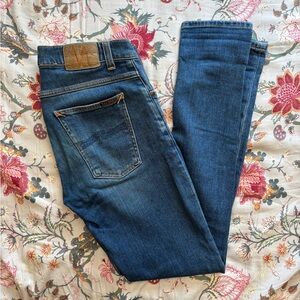 Nudie Jeans 32 32 Thin Fin Dark Blue Men's Denim
